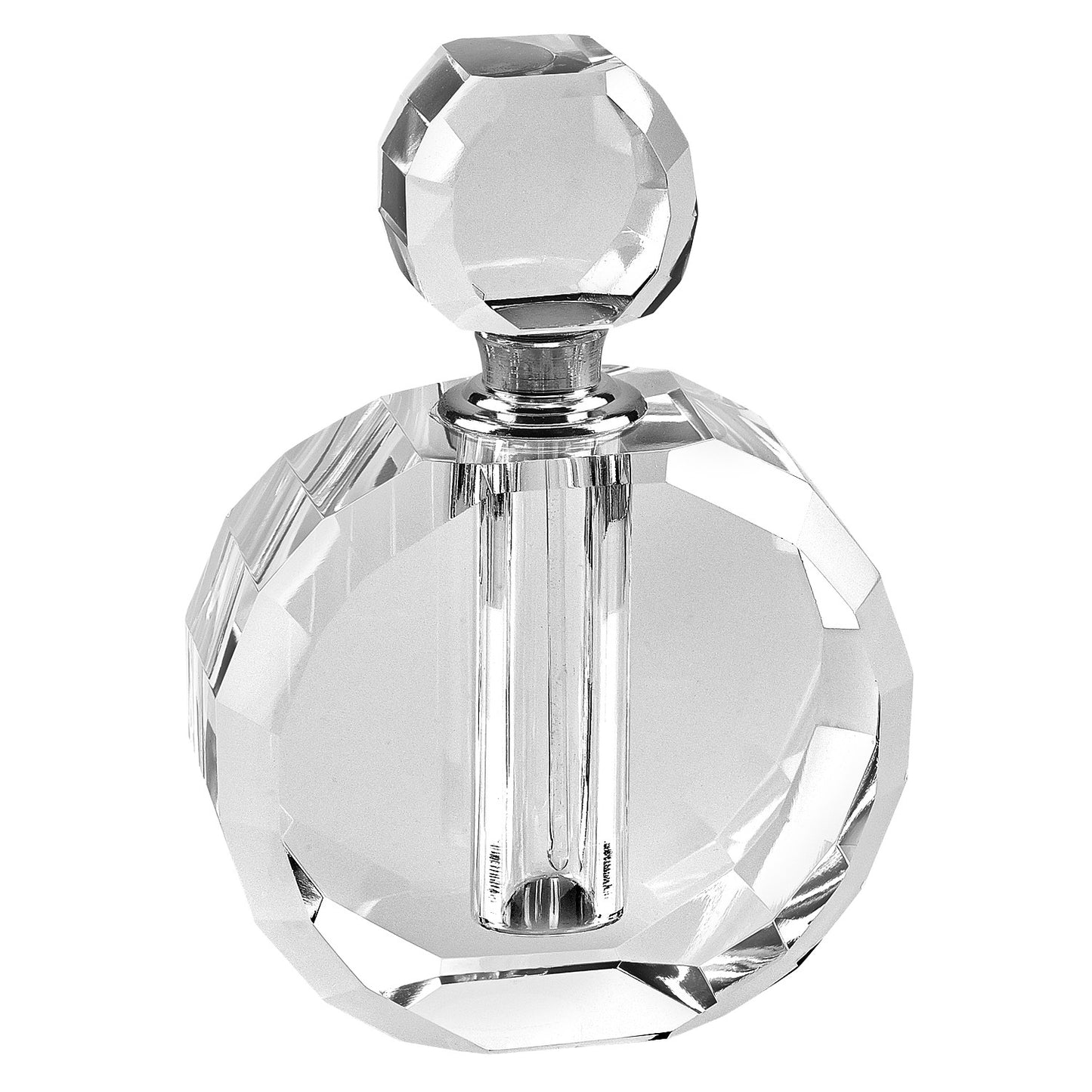 5" Clear Crystal Decorative Perfume Bottle-1