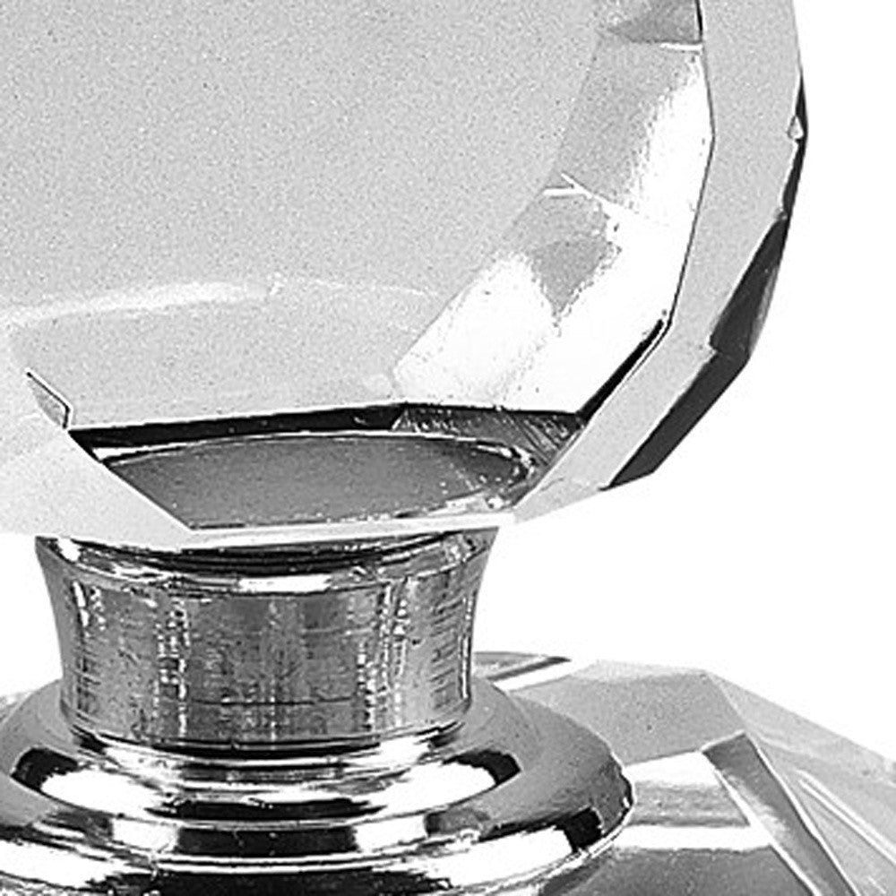 5" Clear Crystal Decorative Perfume Bottle-3