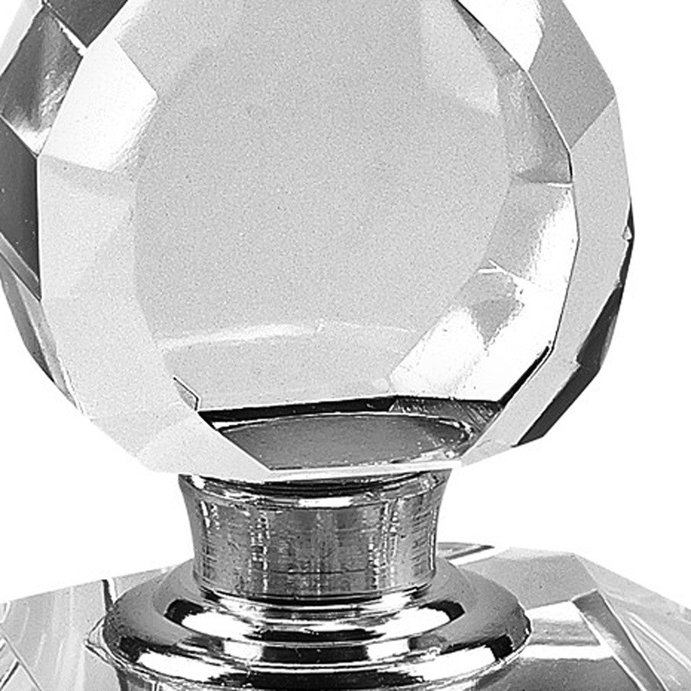 5" Clear Crystal Decorative Perfume Bottle-4